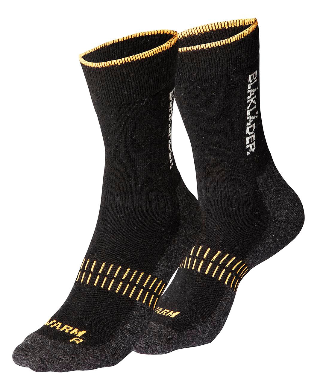 2192 Functional sock WARM Black / NEON Orange