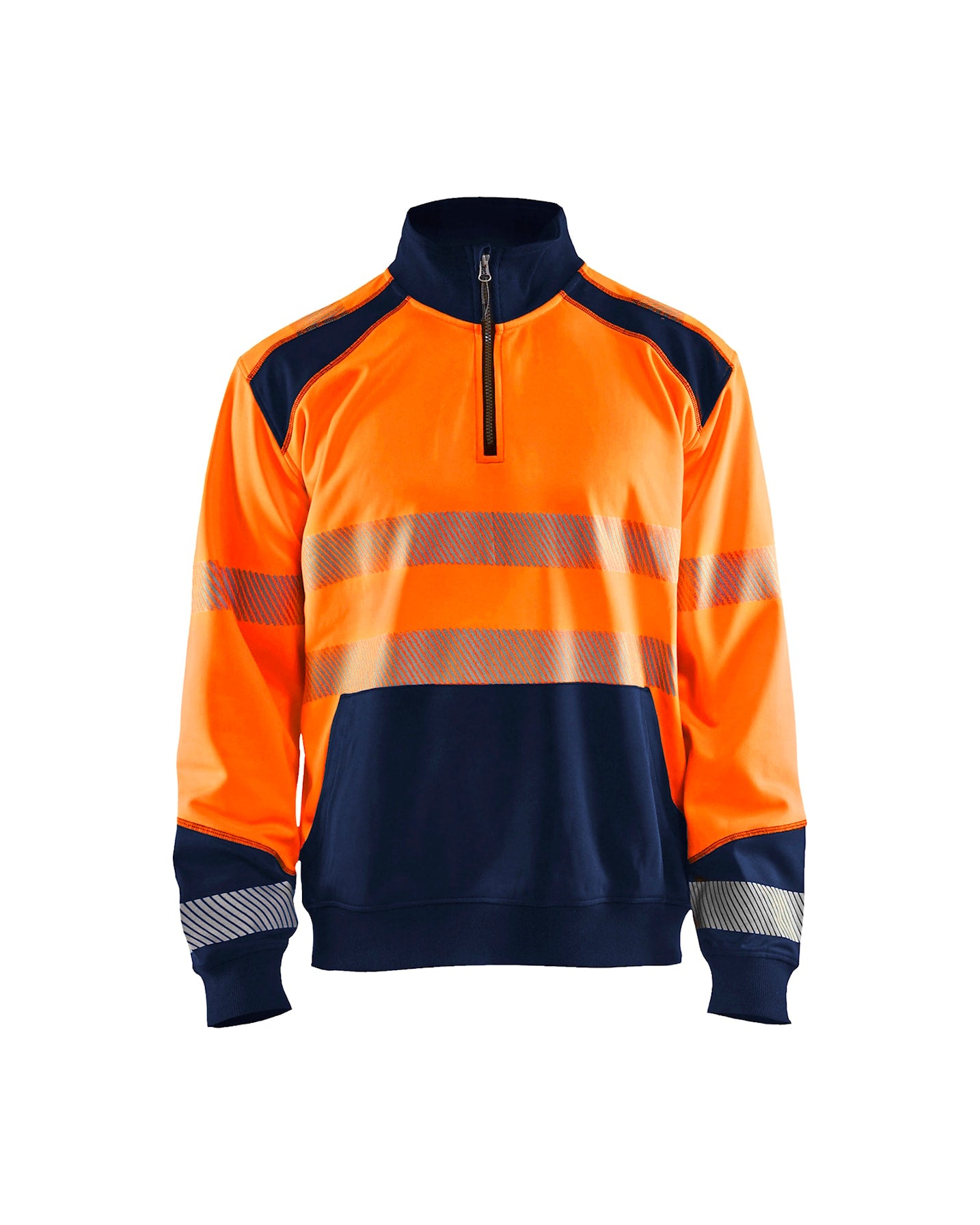 3556 Hi-Vis sweatshirt with half zip