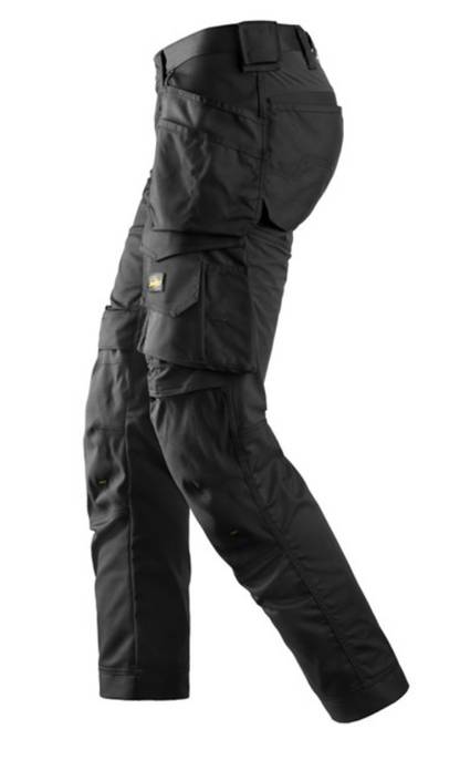 6241 SNICKERS BLACK AllroundWork Stretch Holster Pocket Slimfit Trousers